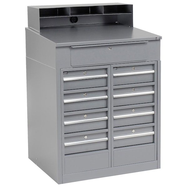 Global Industrial Cabinet Base 30 D X 51-1/2 in H, 34-1/2 in W X Steel, Gray 237405 - main